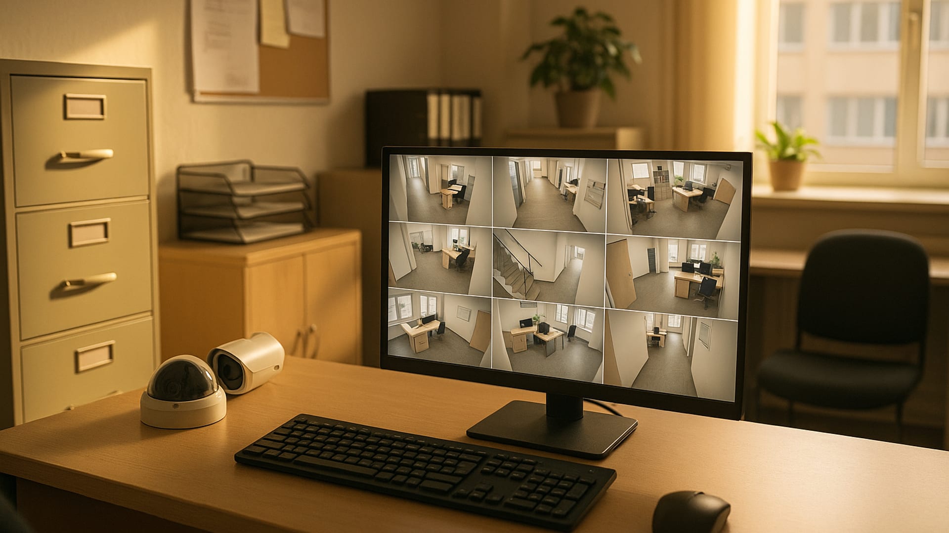 An alarm panel being tested during routine quarterly verification